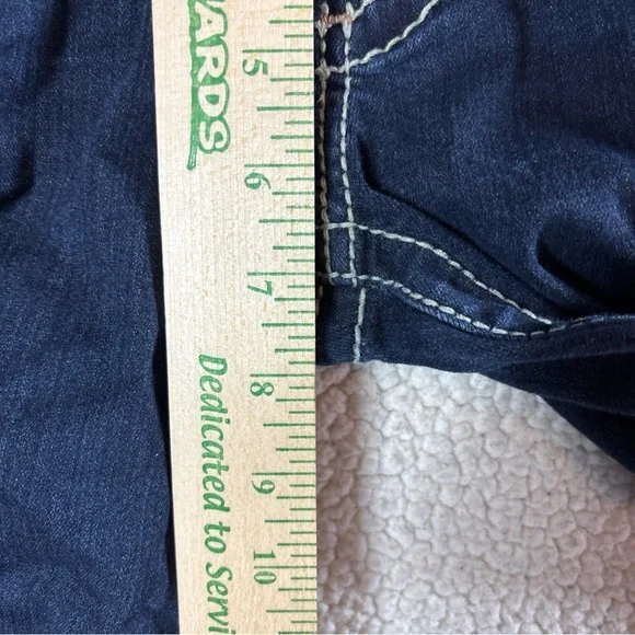 Big Star Liv Skinny Thick Stitch Jeans Women’s 26 R Stretch Dark Wash Low Rise - Picture 6 of 16